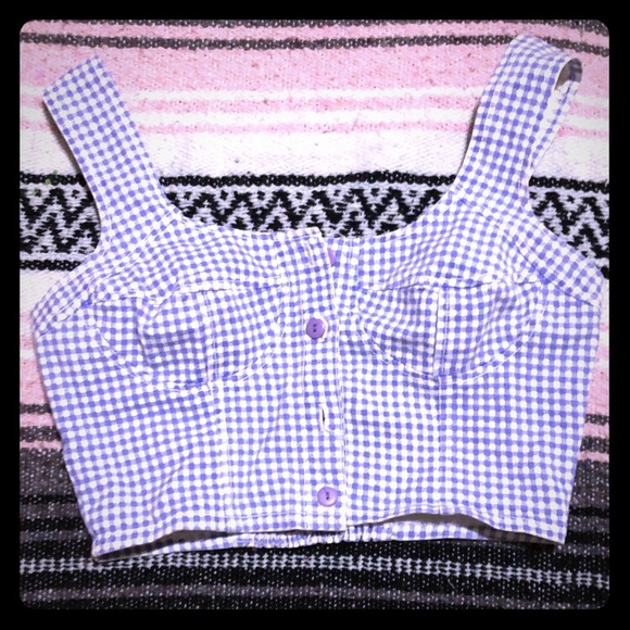 Button up crop top - Picture 1 of 2